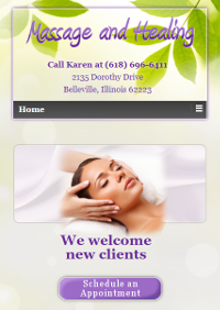 Massage and Healing Responsive Home Page