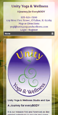 Unity Yoga & Wellness Responsive Home Page